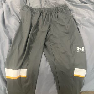 Under Armour joggers, large.
